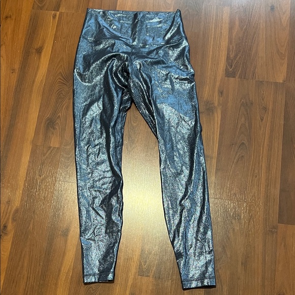 lululemon athletica Pants - lululemon athletica Shiny Blue Leggings